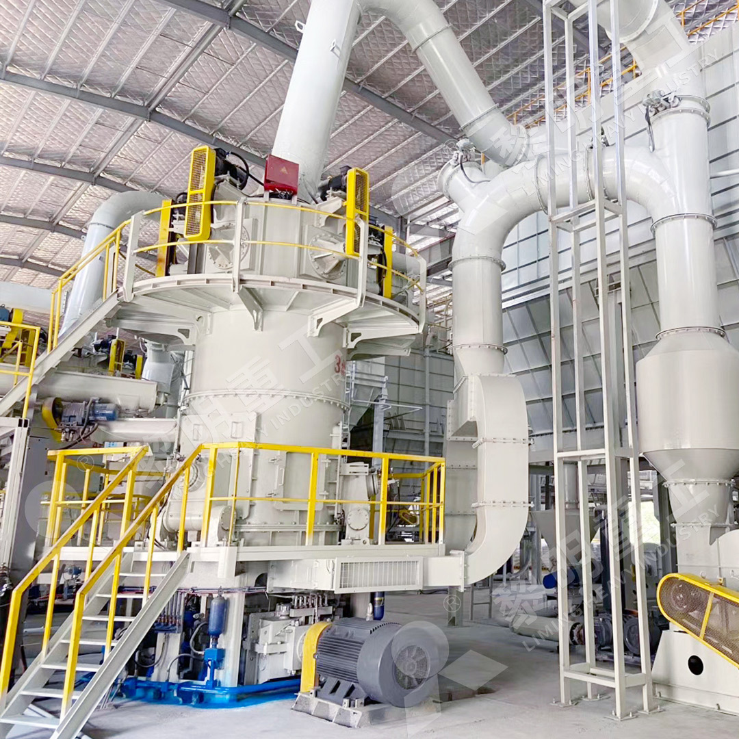 Large vertical roller mill in a modern cement plant