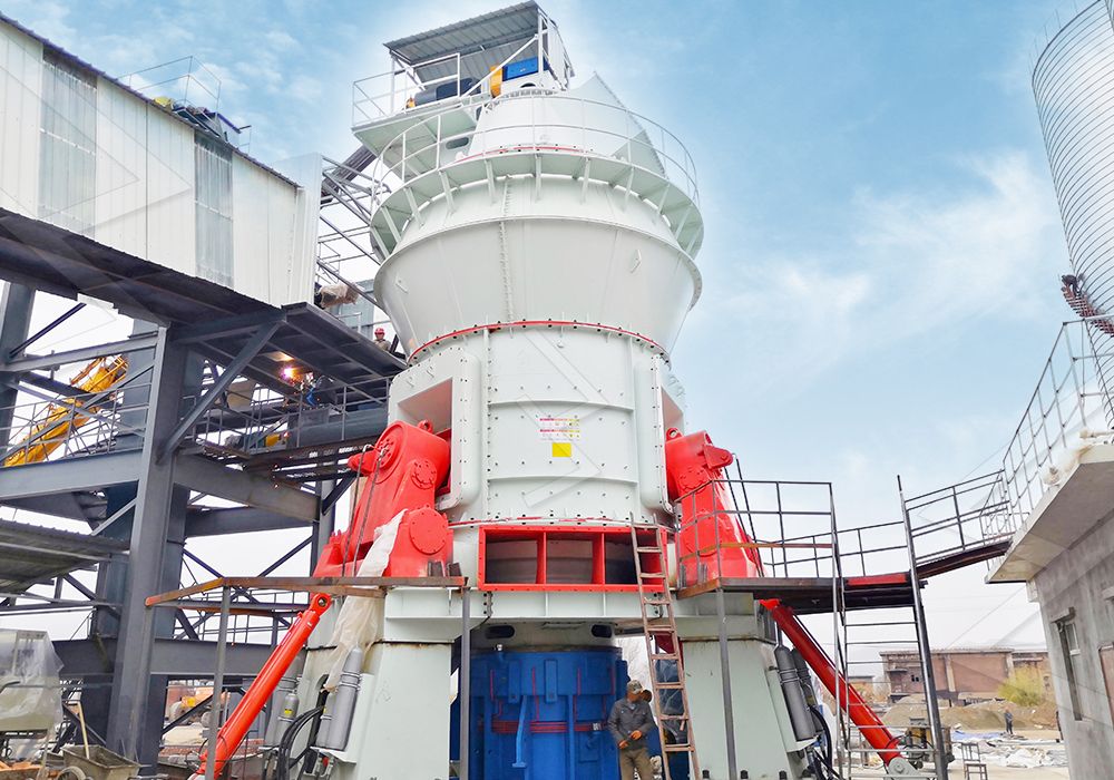 Vertical mill installation in industrial plant