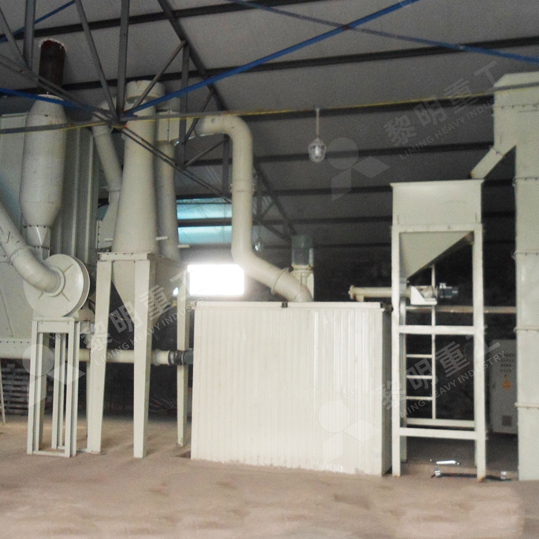 MW Ultrafine Mill in operation with control panel