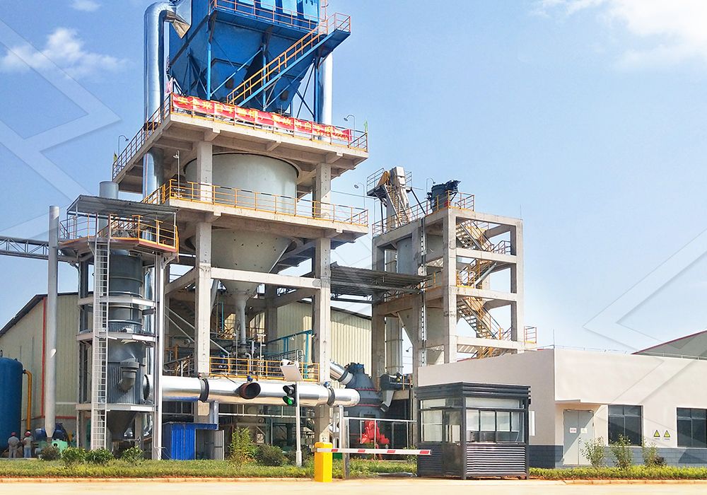 Overview of a complete slag cement grinding plant with modern milling equipment