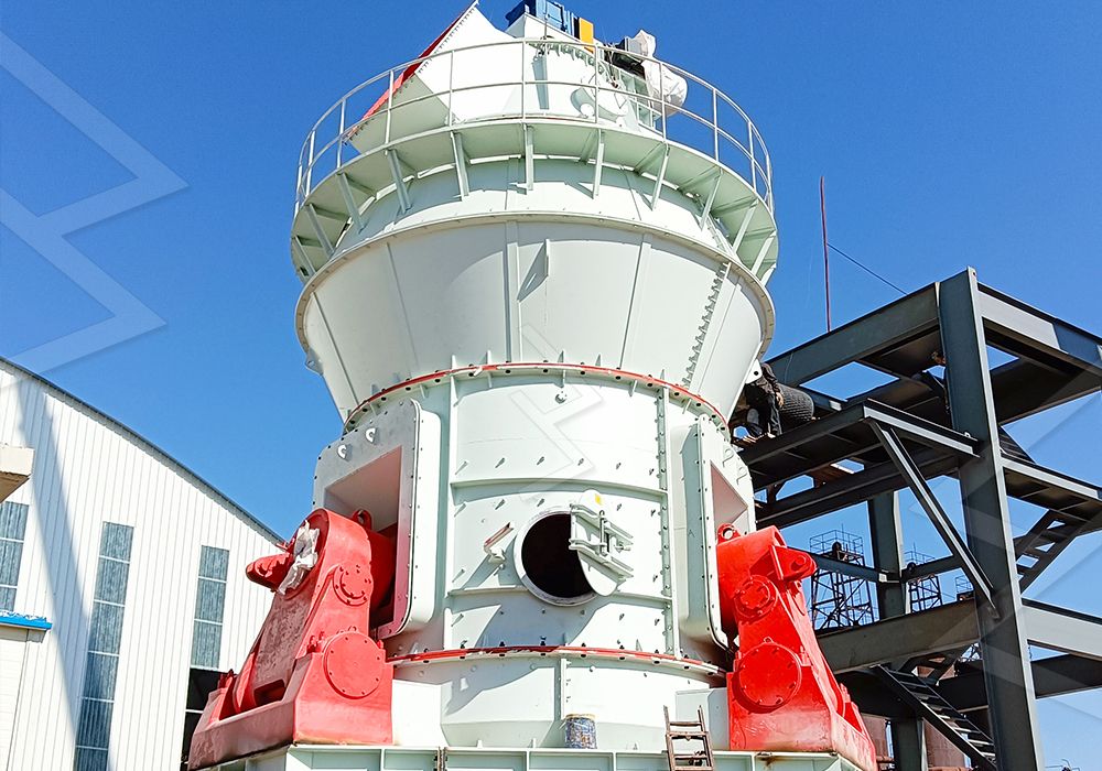 LUM ultra-fine vertical mill in industrial setting