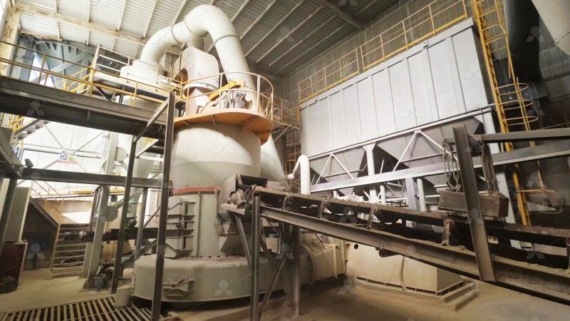 Industrial grinding plant overview
