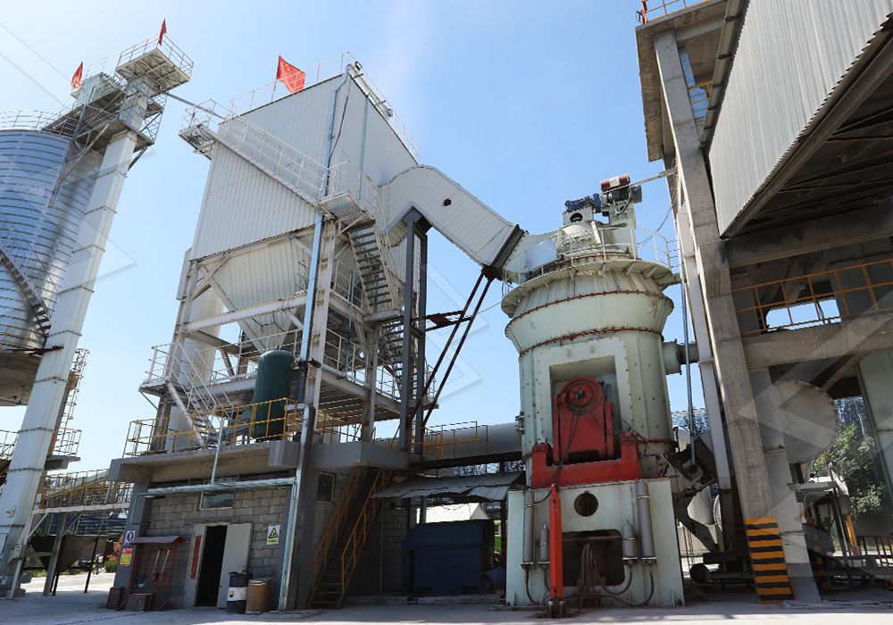 Industrial slag powder production line with vertical mill
