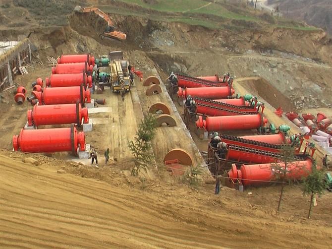 Modern ore grinding plant overview
