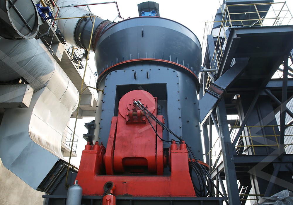 Modern vertical mill in industrial setting