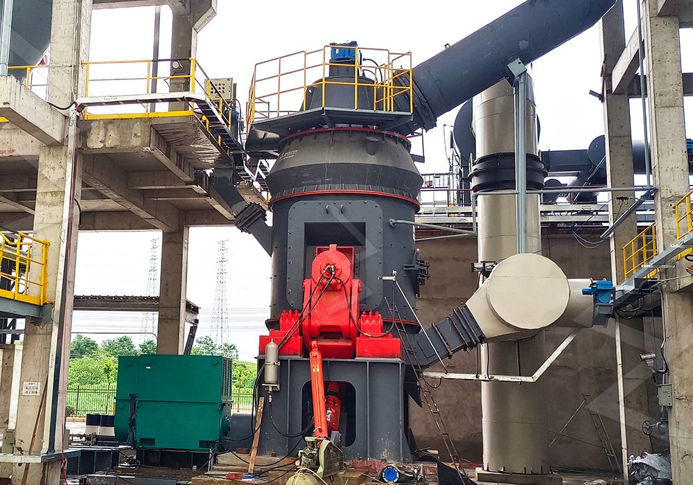 Exterior view of LM vertical mill installation in limestone powder plant