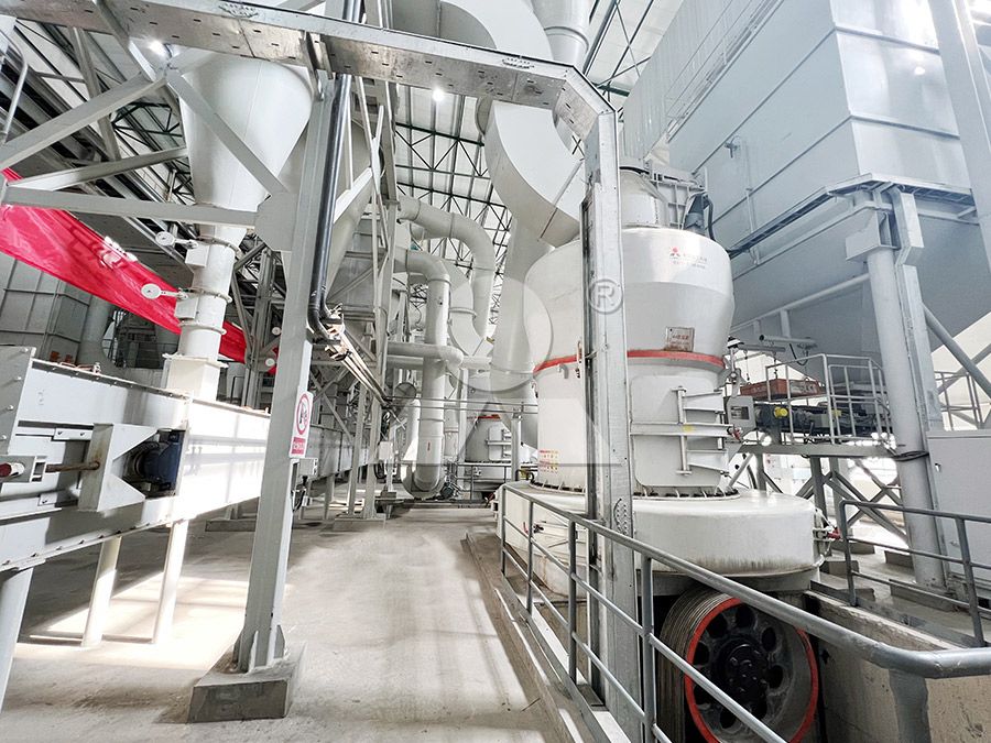 Modern industrial Raymond mill in a factory