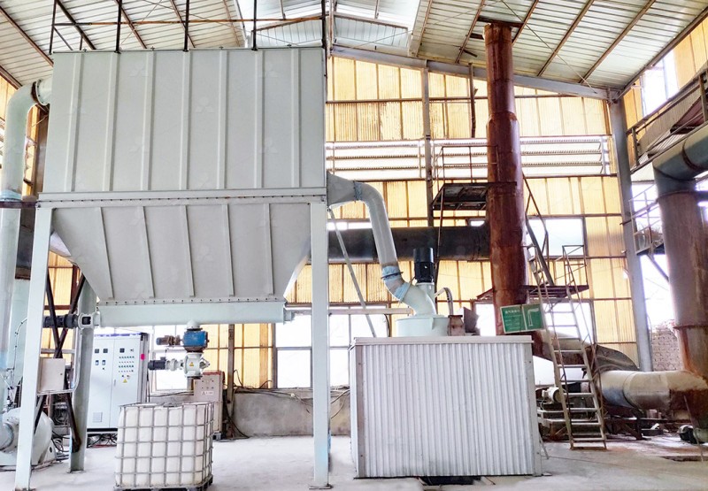 MW ultrafine mill with pulse dust collector and noise reducer